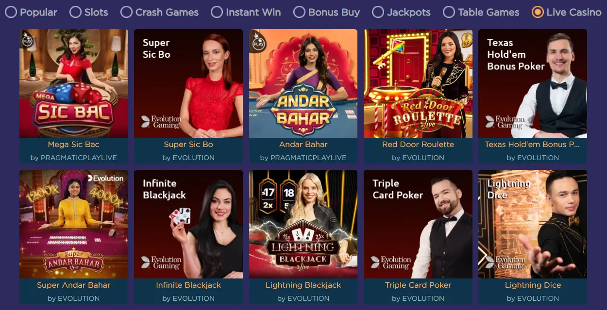 Marvel Casino Live Casino